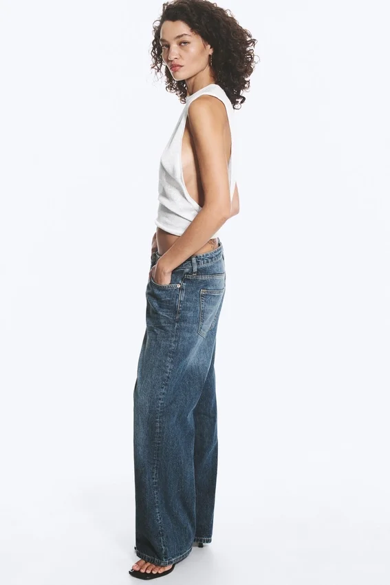 Missy Low Rise Loose Straight Jeans – Blue Hymn – Medium Blue Missy Low Rise Loose Straight Jeans – Blue Hymn – Medium Blue