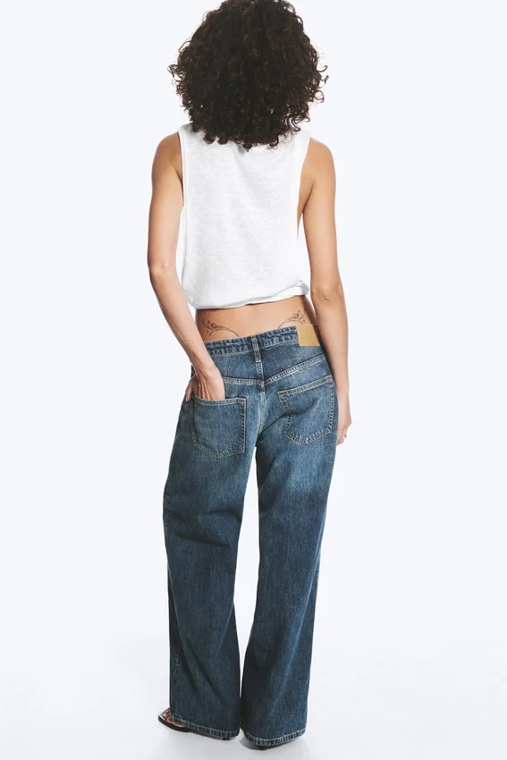 Missy Low Rise Loose Straight Jeans – Blue Hymn – Medium Blue Missy Low Rise Loose Straight Jeans – Blue Hymn – Medium Blue