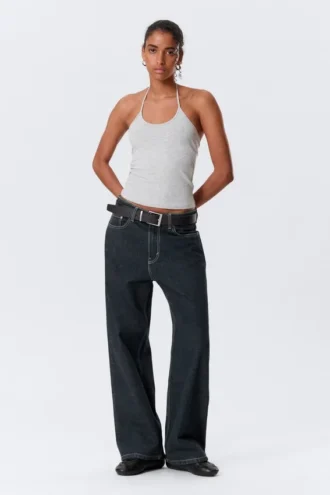 Missy Low Rise Loose Straight Jeans – Blue Rinse – Dark Blue Missy Low Rise Loose Straight Jeans – Blue Rinse – Dark Blue