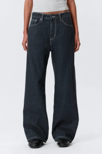Missy Low Rise Loose Straight Jeans – Blue Rinse – Dark Blue Missy Low Rise Loose Straight Jeans – Blue Rinse – Dark Blue