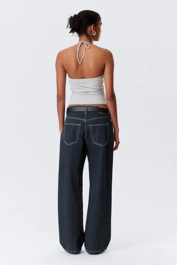 Missy Low Rise Loose Straight Jeans – Blue Rinse – Dark Blue Missy Low Rise Loose Straight Jeans – Blue Rinse – Dark Blue