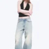 Missy Low Rise Loose Straight Jeans – Broken Blue – Light Blue Missy Low Rise Loose Straight Jeans – Broken Blue – Light Blue