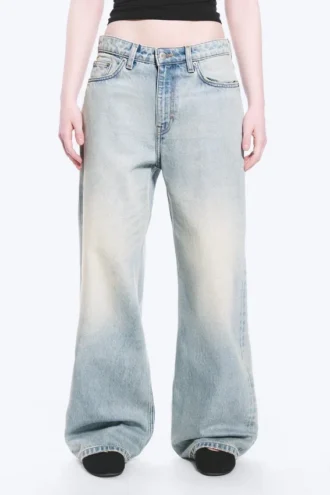 Missy Low Rise Loose Straight Jeans – Broken Blue – Light Blue Missy Low Rise Loose Straight Jeans – Broken Blue – Light Blue