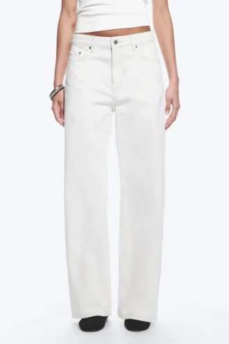 Missy Low Rise Loose Straight Jeans – Dirty White – White Missy Low Rise Loose Straight Jeans – Dirty White – White