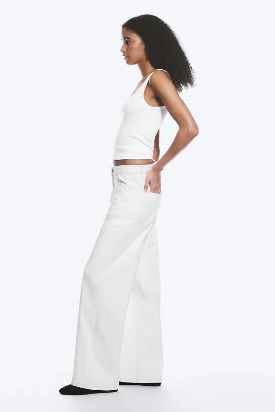 Missy Low Rise Loose Straight Jeans – Dirty White – White Missy Low Rise Loose Straight Jeans – Dirty White – White