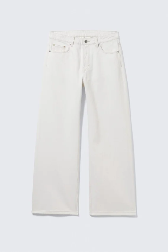Missy Low Rise Loose Straight Jeans – Dirty White – White Missy Low Rise Loose Straight Jeans – Dirty White – White