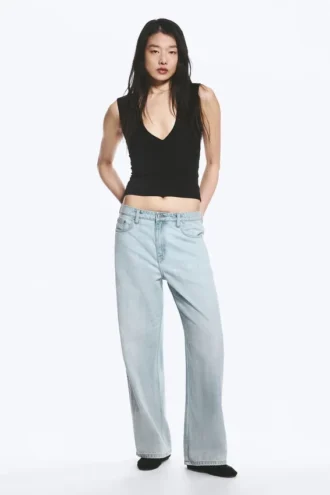 Missy Low Rise Loose Straight Jeans – Ghost Blue – Light Blue Missy Low Rise Loose Straight Jeans – Ghost Blue – Light Blue