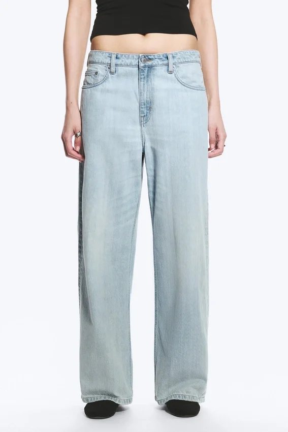 Missy Low Rise Loose Straight Jeans – Ghost Blue – Light Blue Missy Low Rise Loose Straight Jeans – Ghost Blue – Light Blue