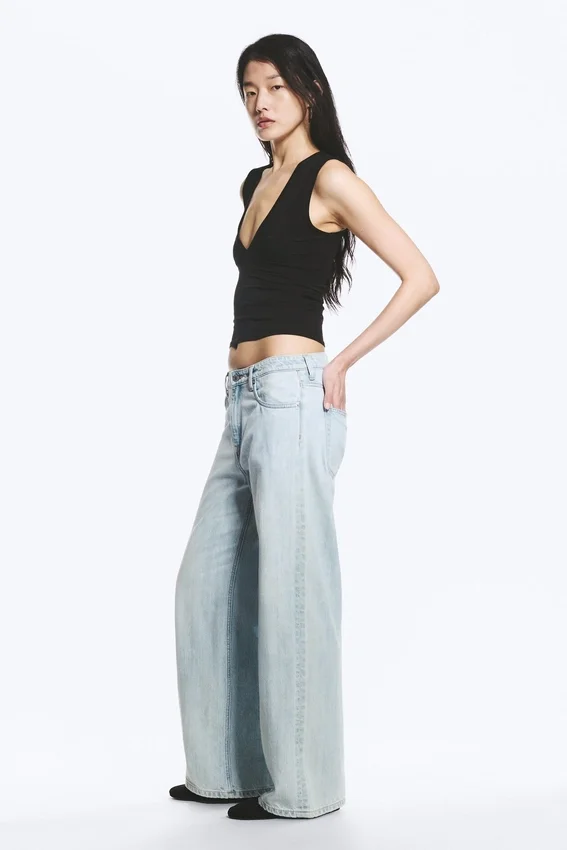 Missy Low Rise Loose Straight Jeans – Ghost Blue – Light Blue Missy Low Rise Loose Straight Jeans – Ghost Blue – Light Blue
