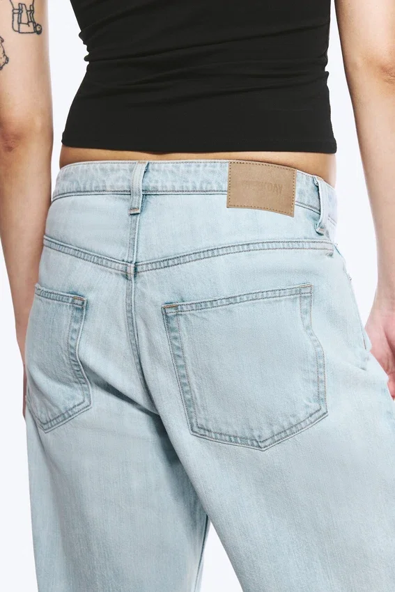 Missy Low Rise Loose Straight Jeans – Ghost Blue – Light Blue Missy Low Rise Loose Straight Jeans – Ghost Blue – Light Blue