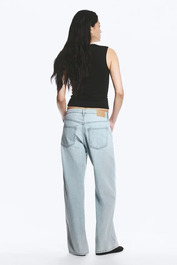 Missy Low Rise Loose Straight Jeans – Ghost Blue – Light Blue Missy Low Rise Loose Straight Jeans – Ghost Blue – Light Blue