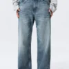 Missy Low Rise Loose Straight Jeans – Mountain Blue – Medium Blue Missy Low Rise Loose Straight Jeans – Mountain Blue – Medium Blue