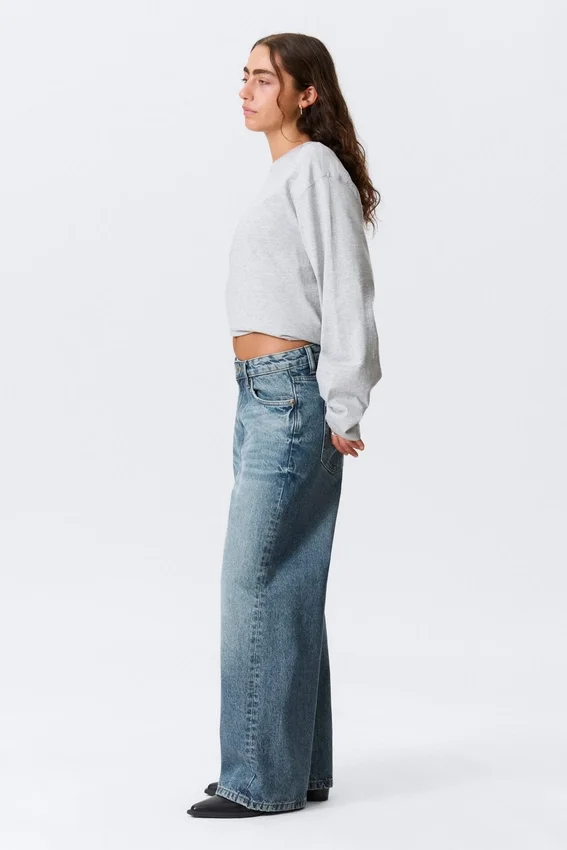 Missy Low Rise Loose Straight Jeans – Mountain Blue – Medium Blue Missy Low Rise Loose Straight Jeans – Mountain Blue – Medium Blue
