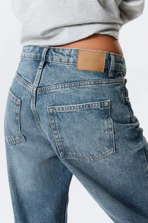 Missy Low Rise Loose Straight Jeans – Mountain Blue – Medium Blue Missy Low Rise Loose Straight Jeans – Mountain Blue – Medium Blue