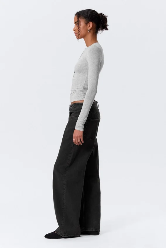 Missy Low Rise Loose Straight Jeans – Tuned Black – Black Missy Low Rise Loose Straight Jeans – Tuned Black – Black