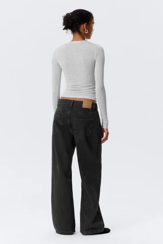 Missy Low Rise Loose Straight Jeans – Tuned Black – Black Missy Low Rise Loose Straight Jeans – Tuned Black – Black
