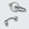 Mixed Pierce Hoop Earrings – Silver Mixed Pierce Hoop Earrings – Silver