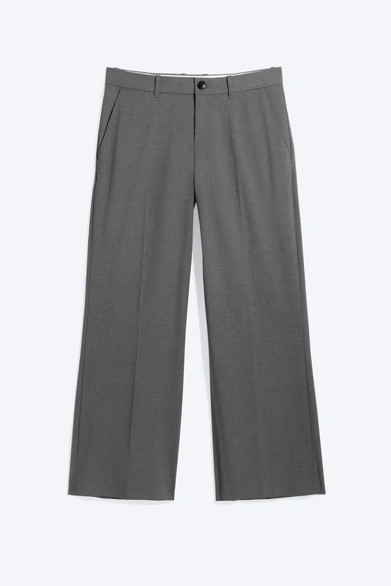 Moe Trousers Relaxed Fit Low Waist – Grey Melange Moe Trousers Relaxed Fit Low Waist – Grey Melange