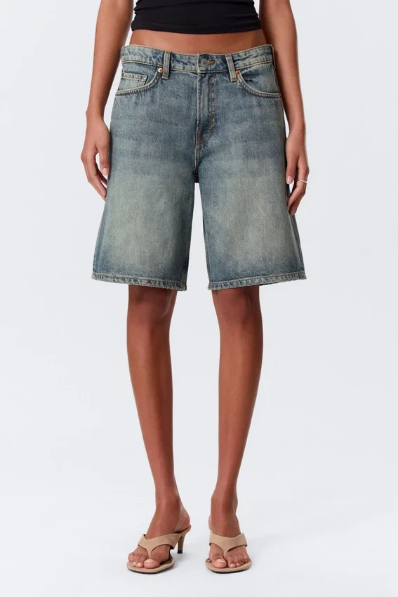 Monterey Low Rise Denim Shorts – Arizona Blue – Medium Blue Monterey Low Rise Denim Shorts – Arizona Blue – Medium Blue
