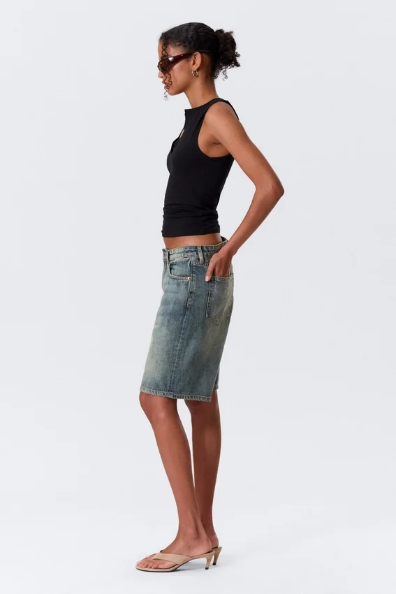 Monterey Low Rise Denim Shorts – Arizona Blue – Medium Blue Monterey Low Rise Denim Shorts – Arizona Blue – Medium Blue