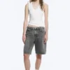 Monterey Low Rise Denim Shorts – Grey Fade – Grey Monterey Low Rise Denim Shorts – Grey Fade – Grey