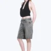 Monterey Low Rise Denim Shorts – Grey Fade – Grey Monterey Low Rise Denim Shorts – Grey Fade – Grey