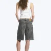 Monterey Low Rise Denim Shorts – Grey Fade – Grey Monterey Low Rise Denim Shorts – Grey Fade – Grey