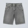 Monterey Low Rise Denim Shorts – Grey Fade – Grey Monterey Low Rise Denim Shorts – Grey Fade – Grey