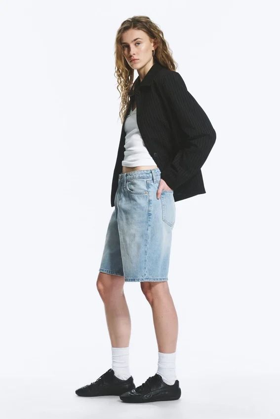 Monterey Low Rise Denim Shorts – Kimberley Blue – Light Blue Monterey Low Rise Denim Shorts – Kimberley Blue – Light Blue