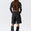 Monterey Low Rise Denim Shorts – Tuned Black