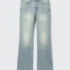 Moon Mid Rise Regular Bootcut Jeans – Aeon Blue – Light Blue Moon Mid Rise Regular Bootcut Jeans – Aeon Blue – Light Blue