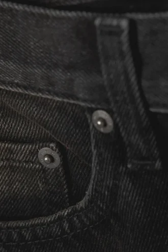 Moon Mid Rise Regular Bootcut Jeans – Deep Night – Black