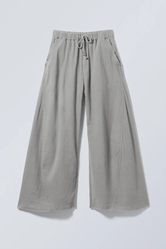 Motion Low Rise Cotton Trousers – Dusty Grey Motion Low Rise Cotton Trousers – Dusty Grey