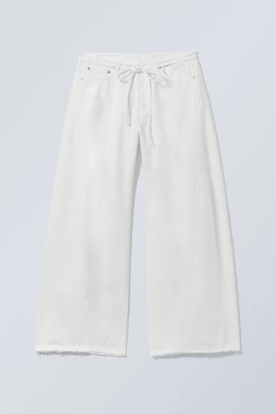 Motion Low Rise Denim Trousers – White Motion Low Rise Denim Trousers – White