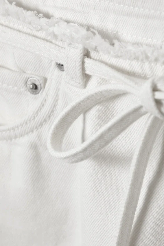 Motion Low Rise Denim Trousers – White Motion Low Rise Denim Trousers – White
