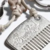 Multi Charm Keyring – Beige/Silver Multi Charm Keyring – Beige/Silver