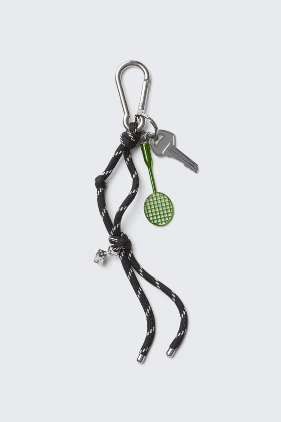 Multi-Charm Keyring – Black String Multi-Charm Keyring – Black String