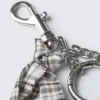 Multi-Charm Keyring – Checked Fabric Multi-Charm Keyring – Checked Fabric