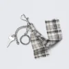 Multi-Charm Keyring – Checked Fabric Multi-Charm Keyring – Checked Fabric
