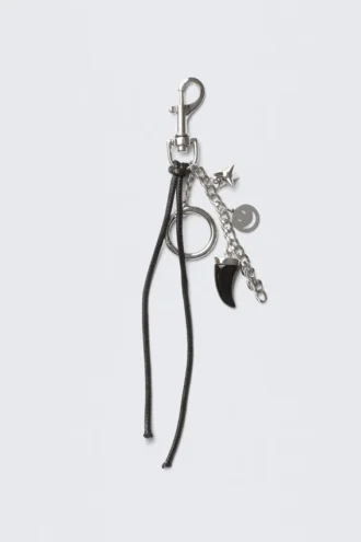Multi-Charm Keyring – Metal/Black String