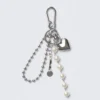 Multi-Charm Keyring – Metal/Pearls Multi-Charm Keyring – Metal/Pearls