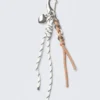 Multi-Charm Keyring – White/Beige String Multi-Charm Keyring – White/Beige String