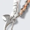 Multi-Charm Keyring – White/Beige String Multi-Charm Keyring – White/Beige String