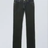 Nail Low Rise Slim Straight Jeans – Soil Blue – Brown Stained Blue