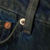 Nail Low Rise Slim Straight Jeans – Soil Blue – Brown Stained Blue