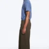 Nate Baggy Fit Pleated Suit Trousers – Brown Pinstripe Nate Baggy Fit Pleated Suit Trousers – Brown Pinstripe