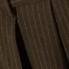 Nate Baggy Fit Pleated Suit Trousers – Brown Pinstripe Nate Baggy Fit Pleated Suit Trousers – Brown Pinstripe