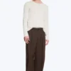 Nate Baggy Fit Pleated Suit Trousers – Dark Brown Nate Baggy Fit Pleated Suit Trousers – Dark Brown