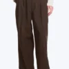Nate Baggy Fit Pleated Suit Trousers – Dark Brown Nate Baggy Fit Pleated Suit Trousers – Dark Brown