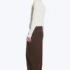 Nate Baggy Fit Pleated Suit Trousers – Dark Brown Nate Baggy Fit Pleated Suit Trousers – Dark Brown
